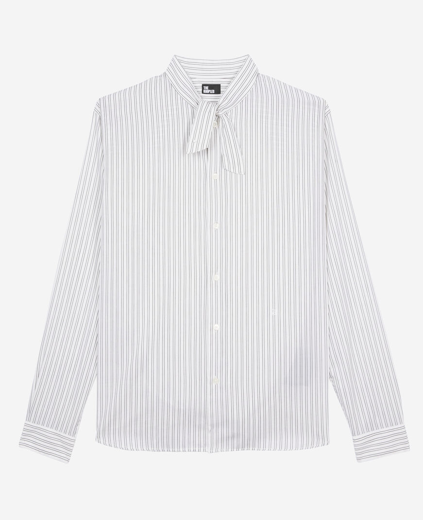 The Kooples MEN BLACK WHITE white pinstripe shirt