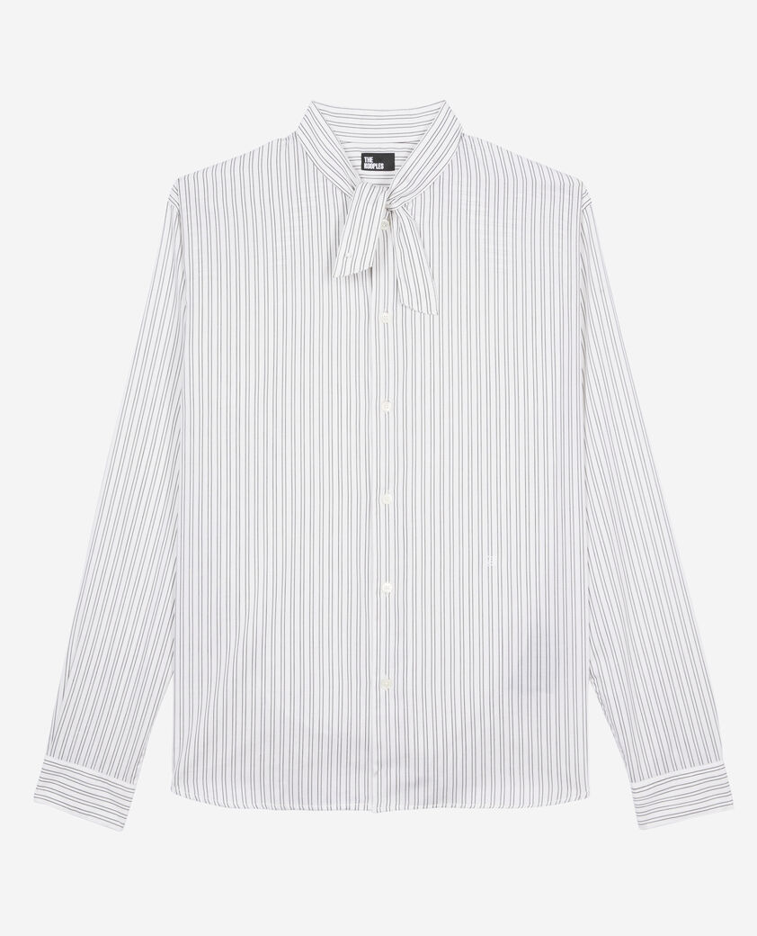 The Kooples MEN BLACK WHITE white pinstripe shirt