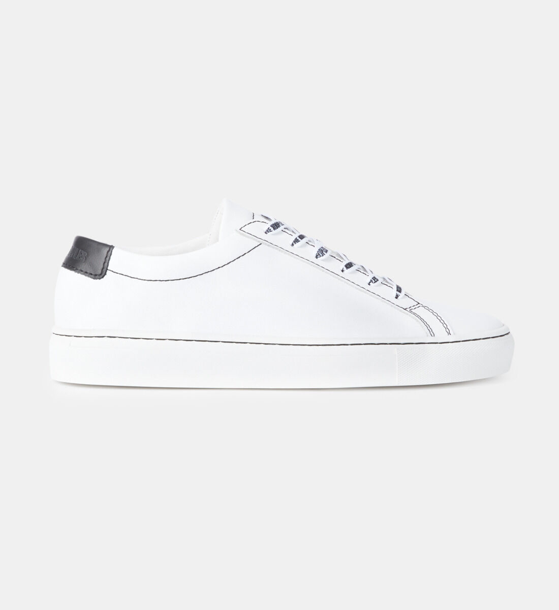 White leather sneakers