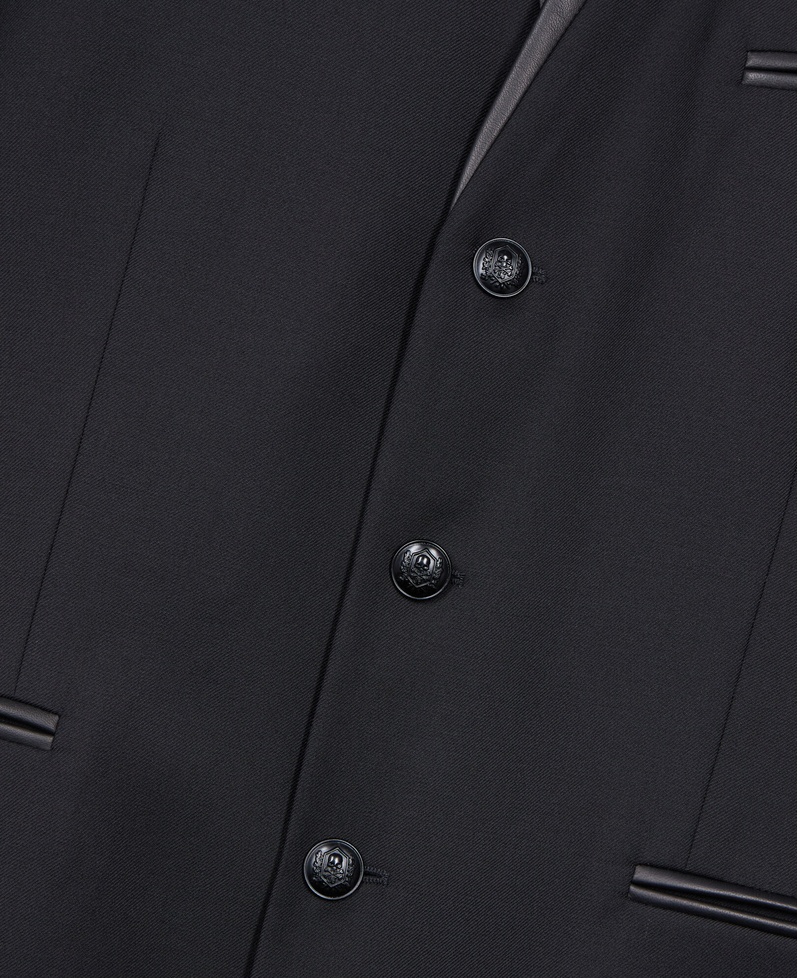 The Kooples HOMME BLACK blazer en laine noir