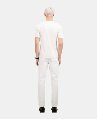 The Kooples HOMME ECRU t-shirt ecru avec sérigraphie eagle