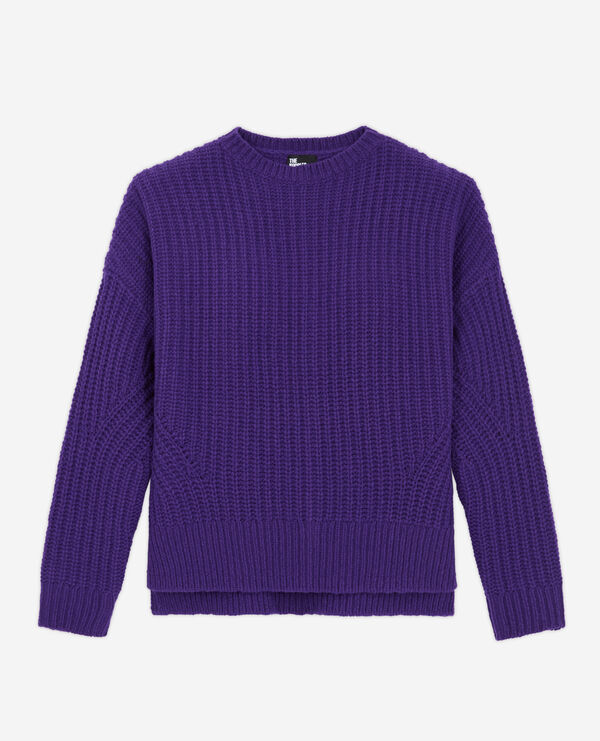 purple wool sweater