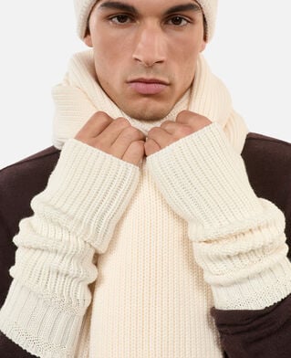 The Kooples F ECRU ecru wool mittens