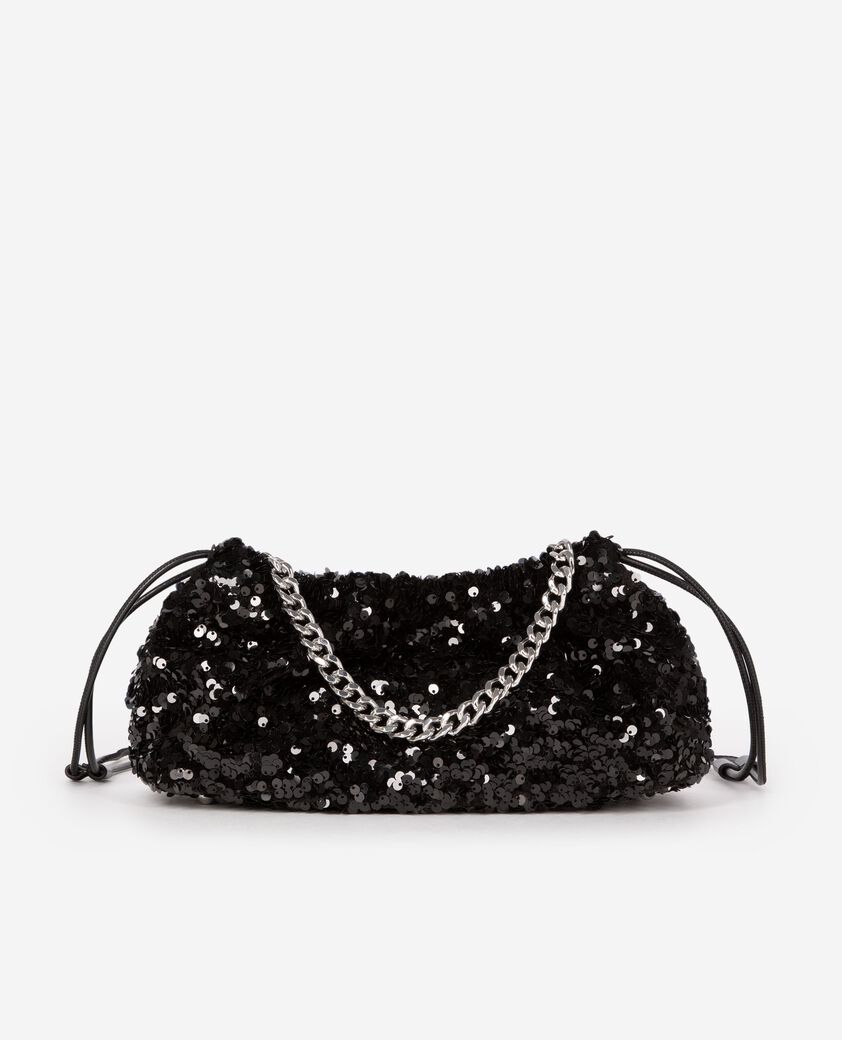 The Kooples DAMEN BLACK taylor-tasche mit pailletten schwarz