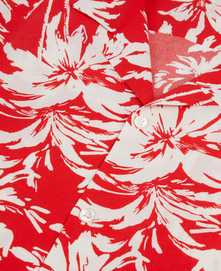 The Kooples MEN RED / WHITE printed short-sleeved shirt