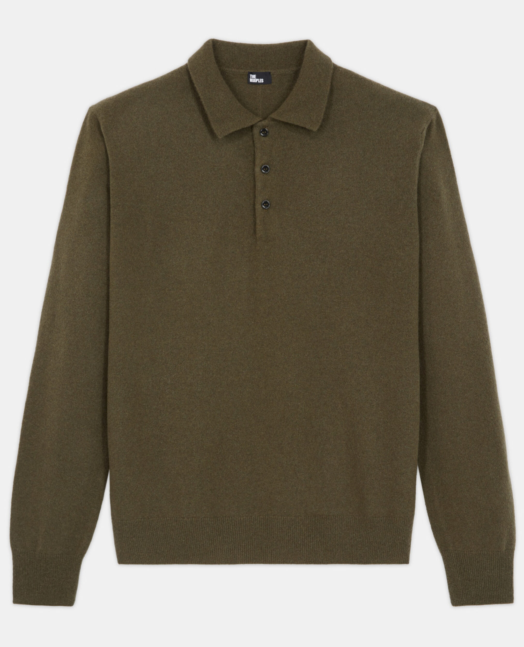 Khaki cashmere sweater, ALGUE, hi-res image number null