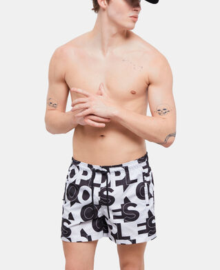 The Kooples H BLACK swim shorts with logo
