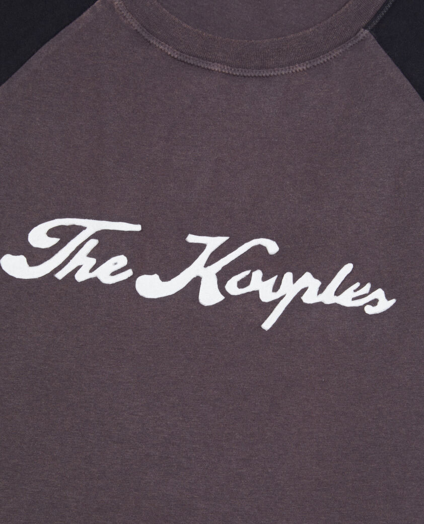 The Kooples HOMME BLACK WASHED t-shirt avec sérigraphie noir