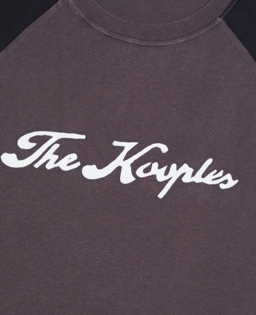 The Kooples H BLACK WASHED black next collection serigraphy t-shirt