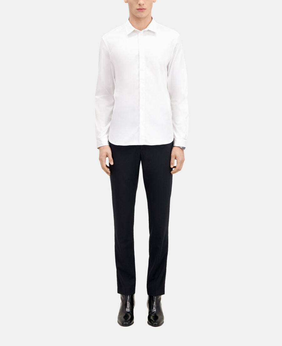 The Kooples MEN WHITE smart twill white shirt