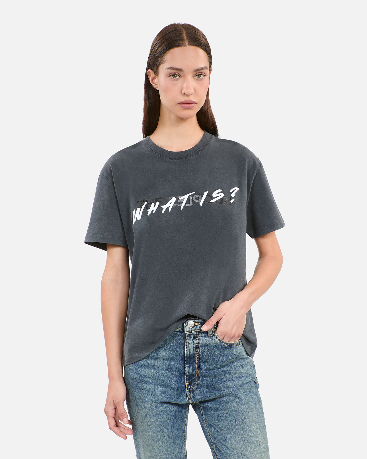 The Kooples WOMEN BLACK WASHED black what is t-shirt