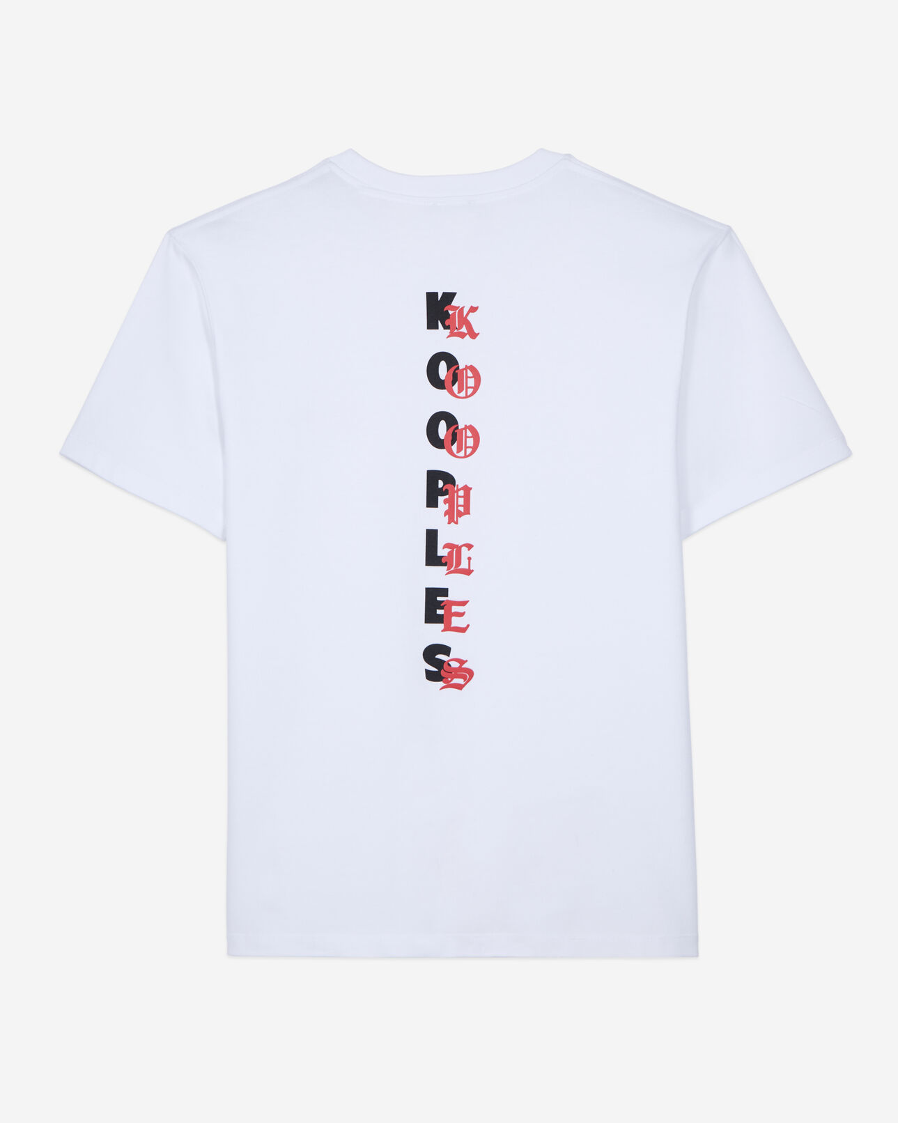 The Kooples HERREN WHITE weißes t-shirt mit siebdruck für herren