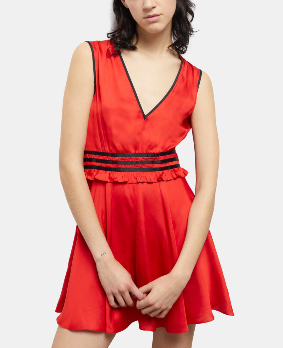 Robe courte rouge | The Kooples - France