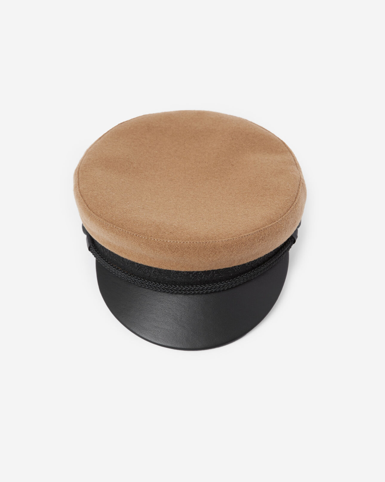 The Kooples FEMME BEIGE casquette beige femme visière cuir