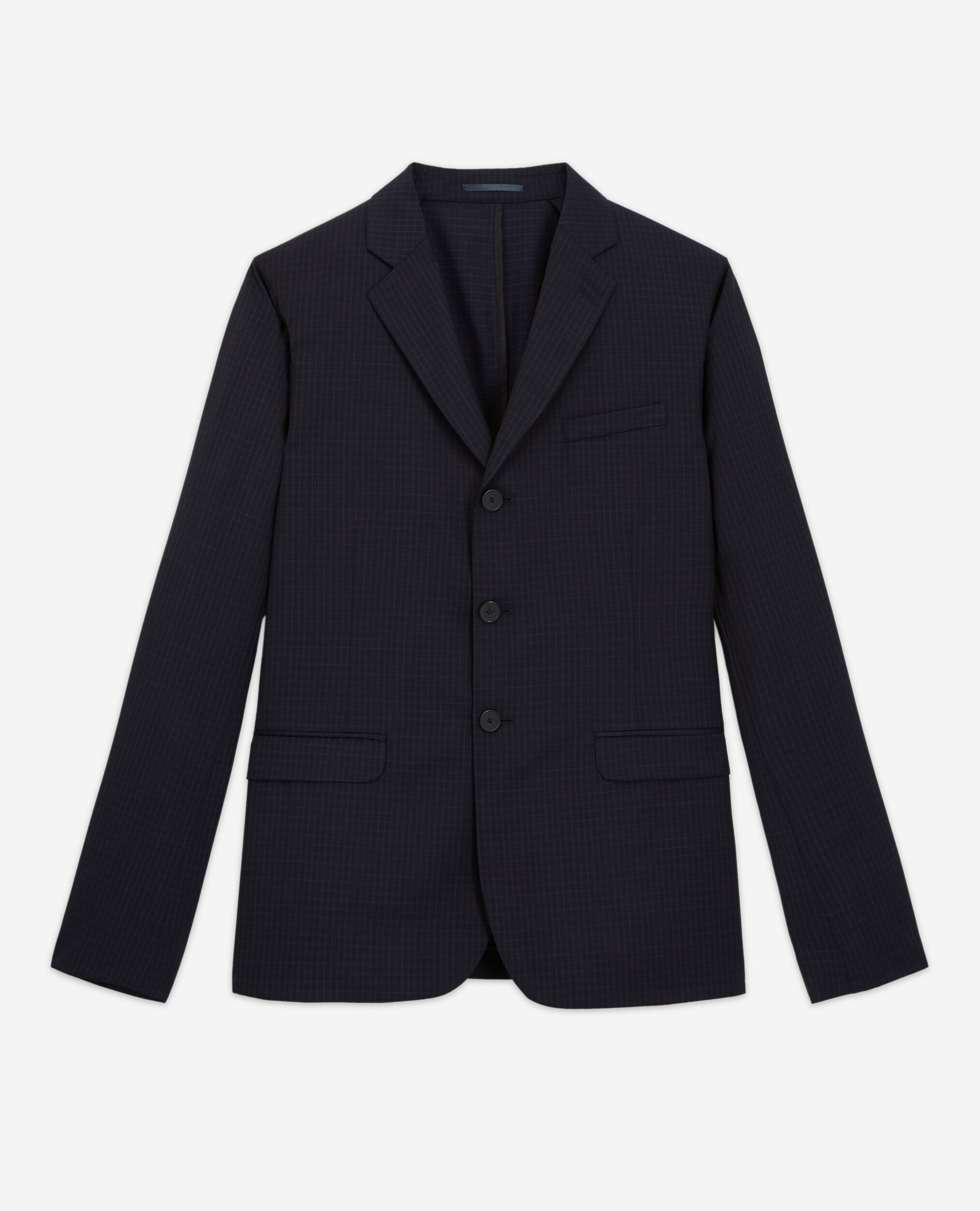 Veste de costume en laine à carreaux, NAVY / WHITE, hi-res image number null