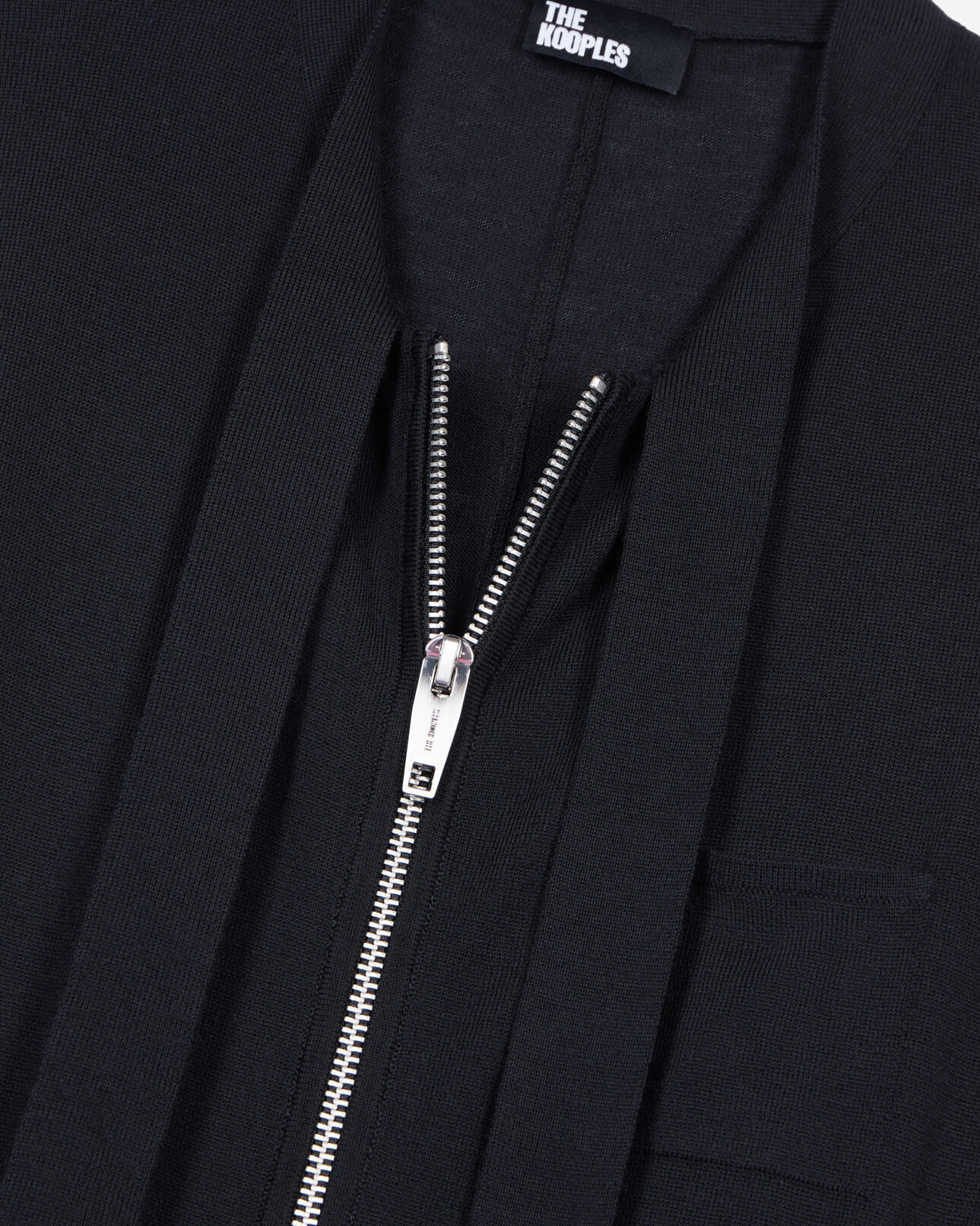 The Kooples WOMEN BLACK black wool cardigan