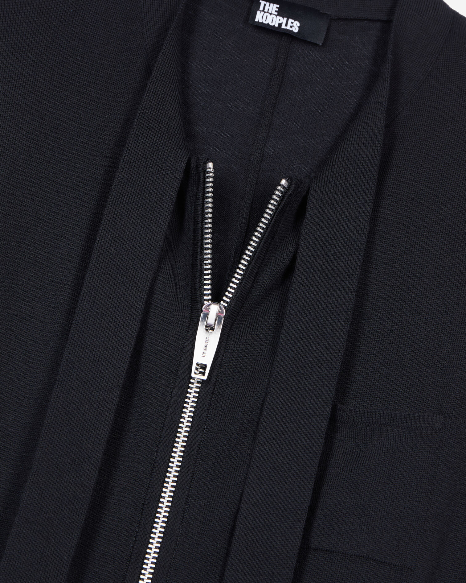 Black wool cardigan, BLACK, hi-res image number null