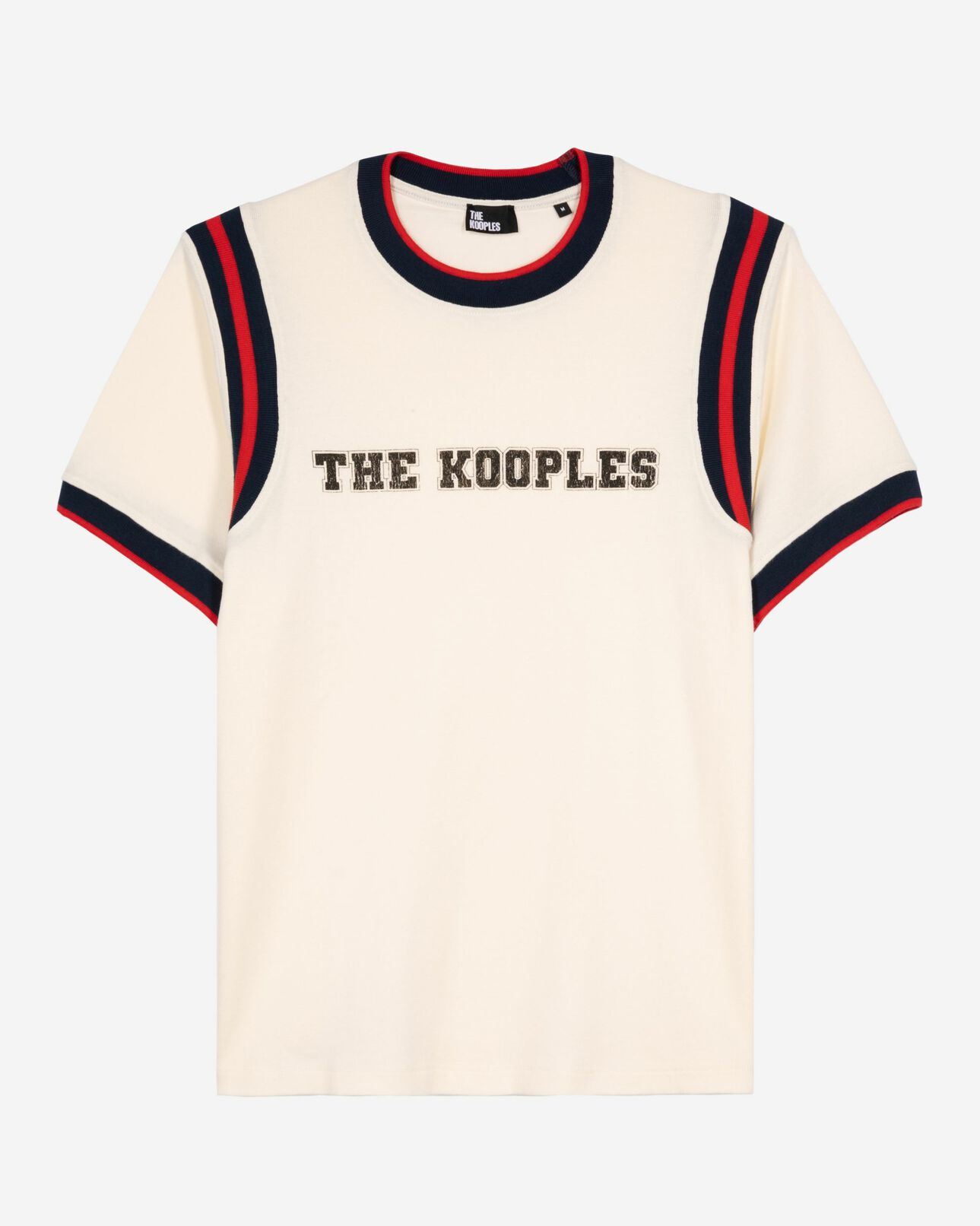 The Kooples MEN ECRU t-shirt with ecru logo