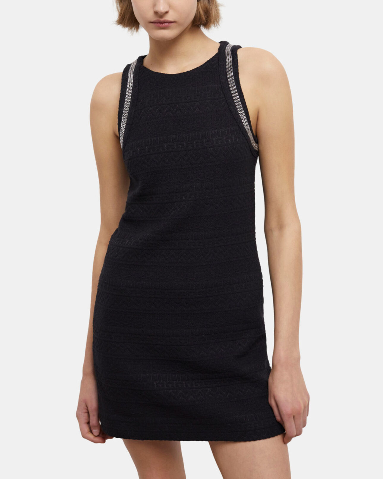 The Kooples WOMEN BLACK short black dress