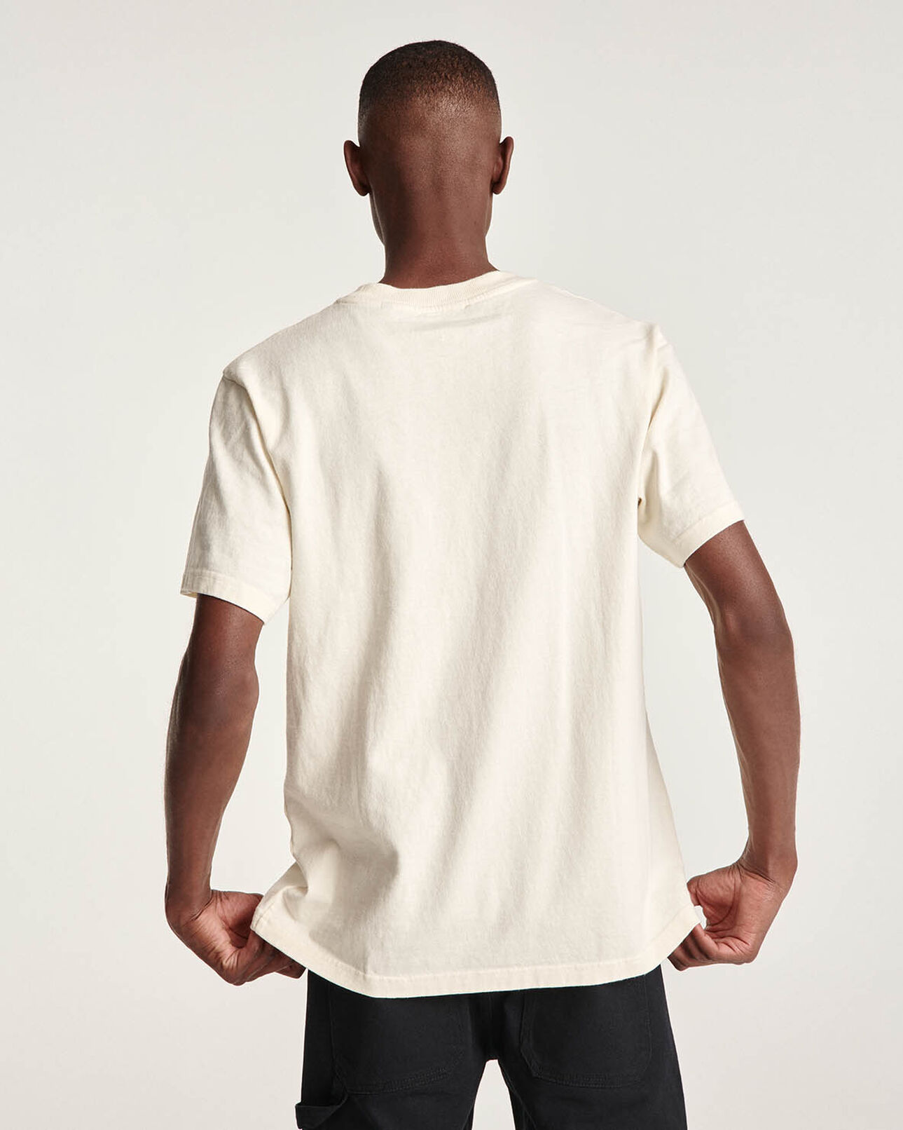 The Kooples MEN ANTIQUE WHITE ecru cotton t-shirt printed mountain logo