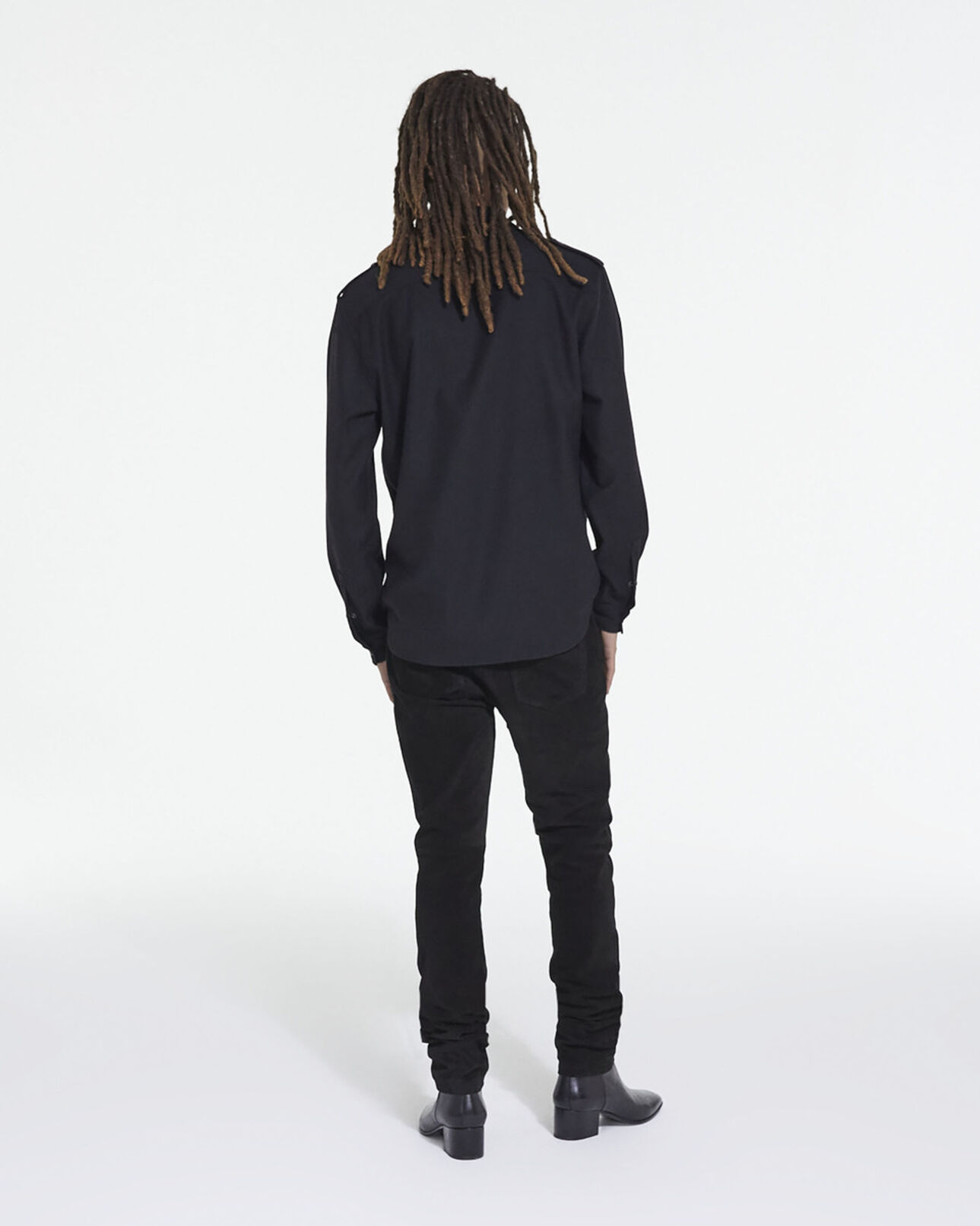 The Kooples HOMME BLACK chemise col classique noire