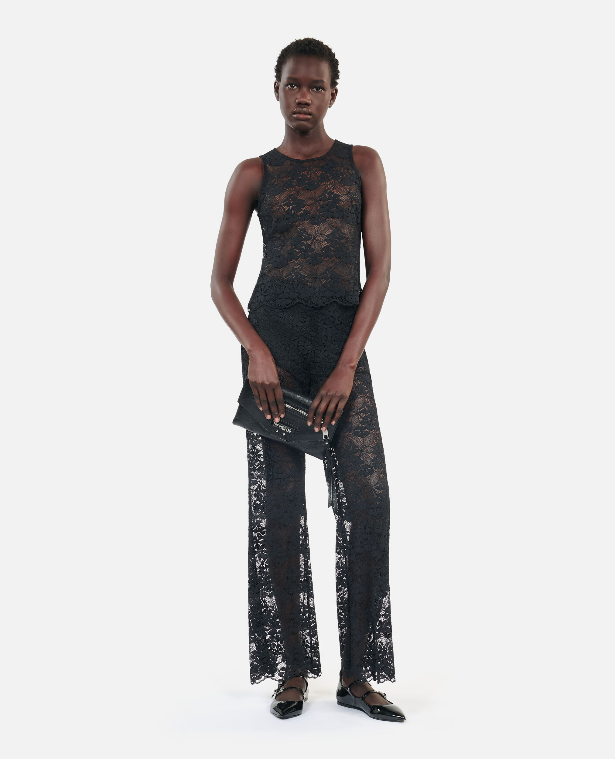 Black lace top