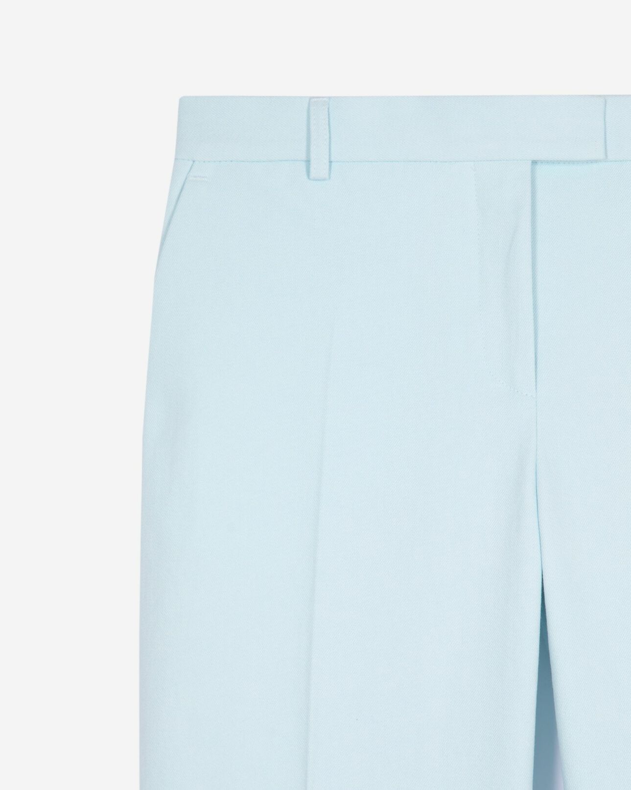 The Kooples WOMEN LIGHT BLUE blue cotton suit pants