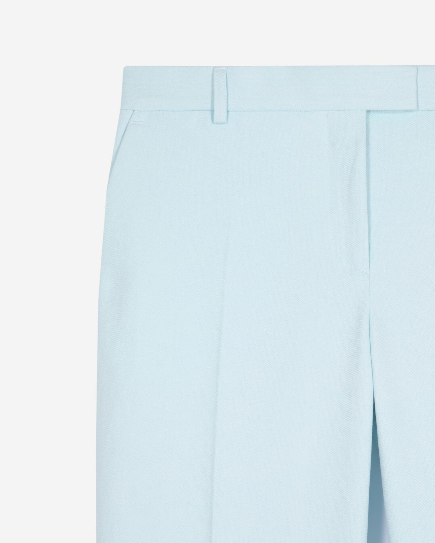 Blue cotton suit pants, LIGHT BLUE, hi-res image number null