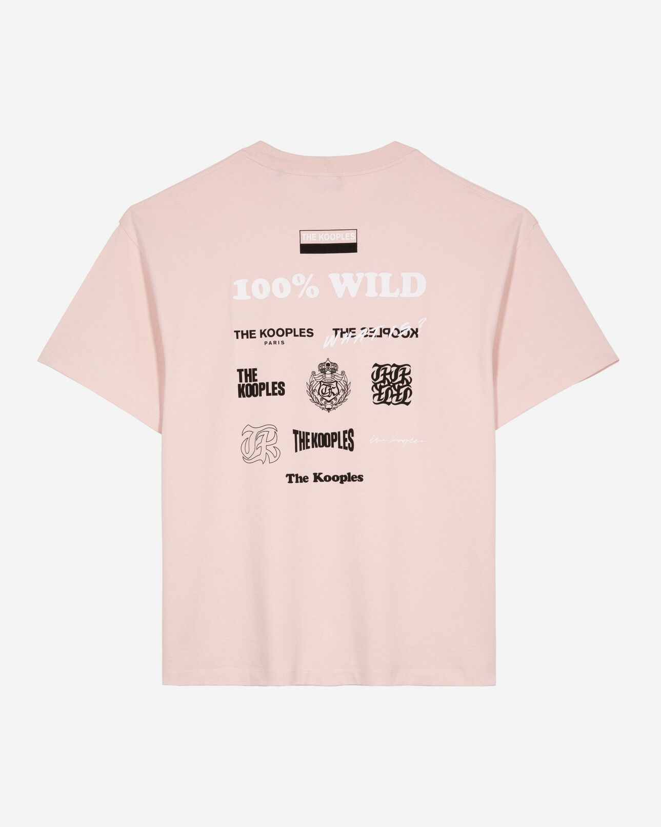 The Kooples MEN LILA pink screen print t-shirt