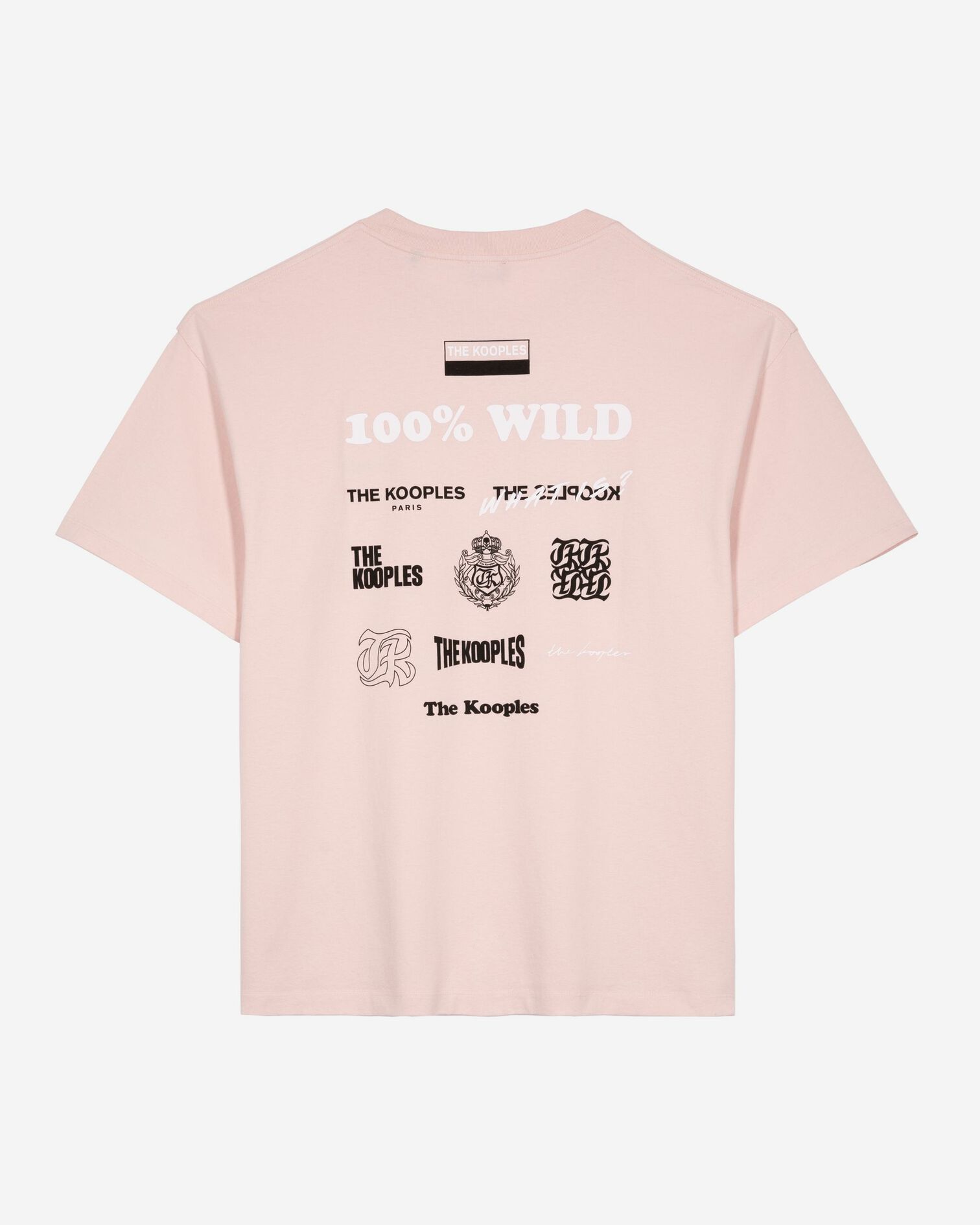 Pink screen print T-shirt, LILA, hi-res image number null