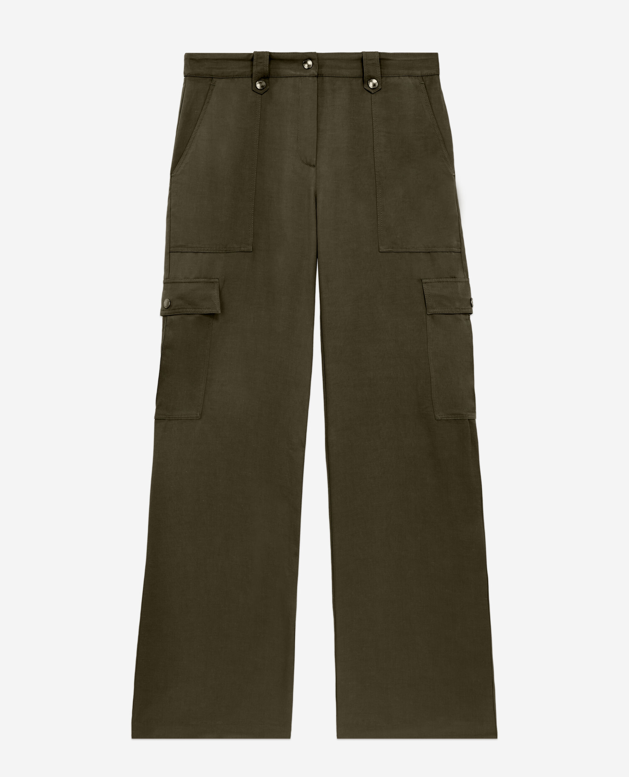 Khaki cargo shop pants