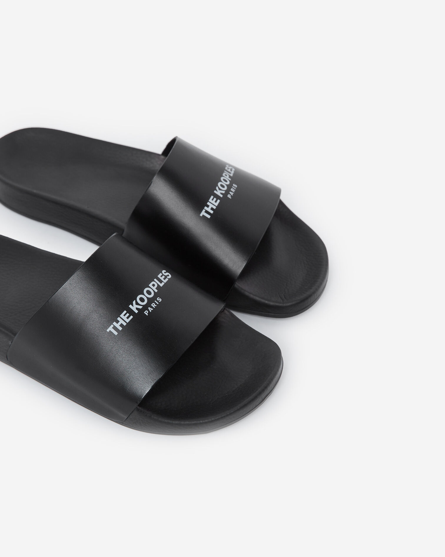 Chanclas de piscina negras con logotipo, BLACK, hi-res image number null