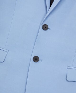 The Kooples H LIGHT BLUE blue end-on-end wool suit jacket