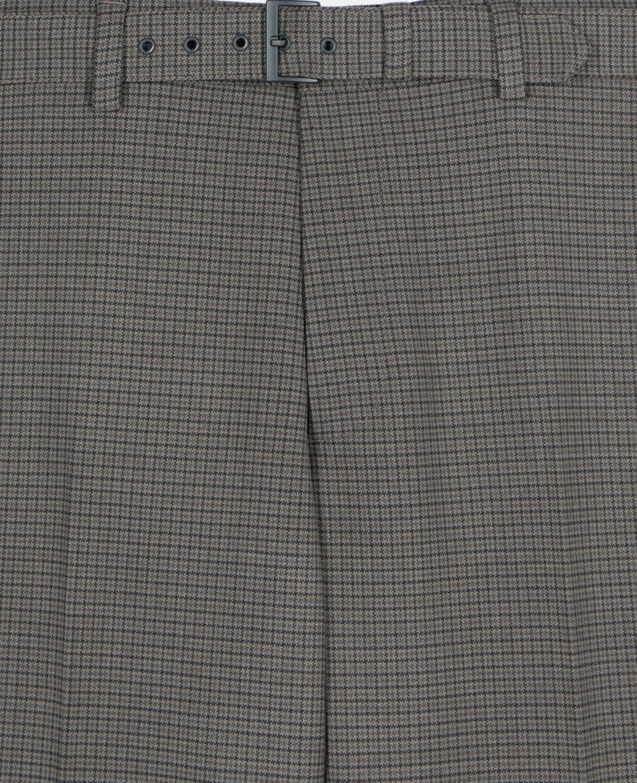 The Kooples MEN BROWN brown wool suit trousers