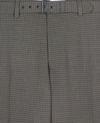 The Kooples MEN BROWN brown wool suit trousers