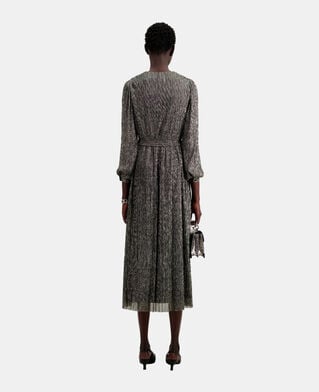 The Kooples MUJER SILVER vestido largo plateado