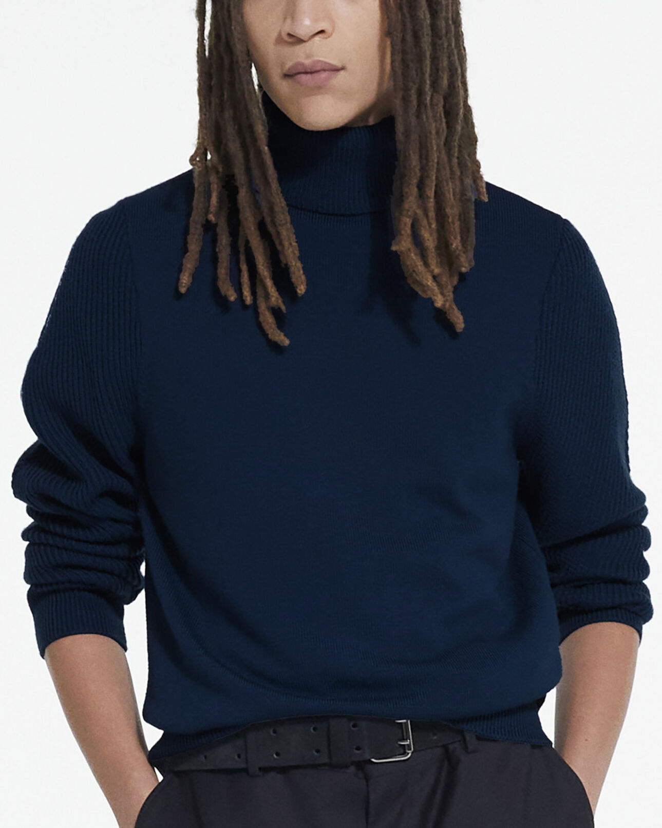 The Kooples MEN BLUE blue wool sweater