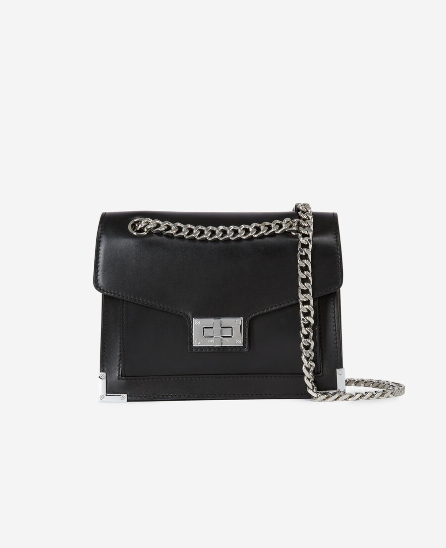 small emily chaine bag in black leather