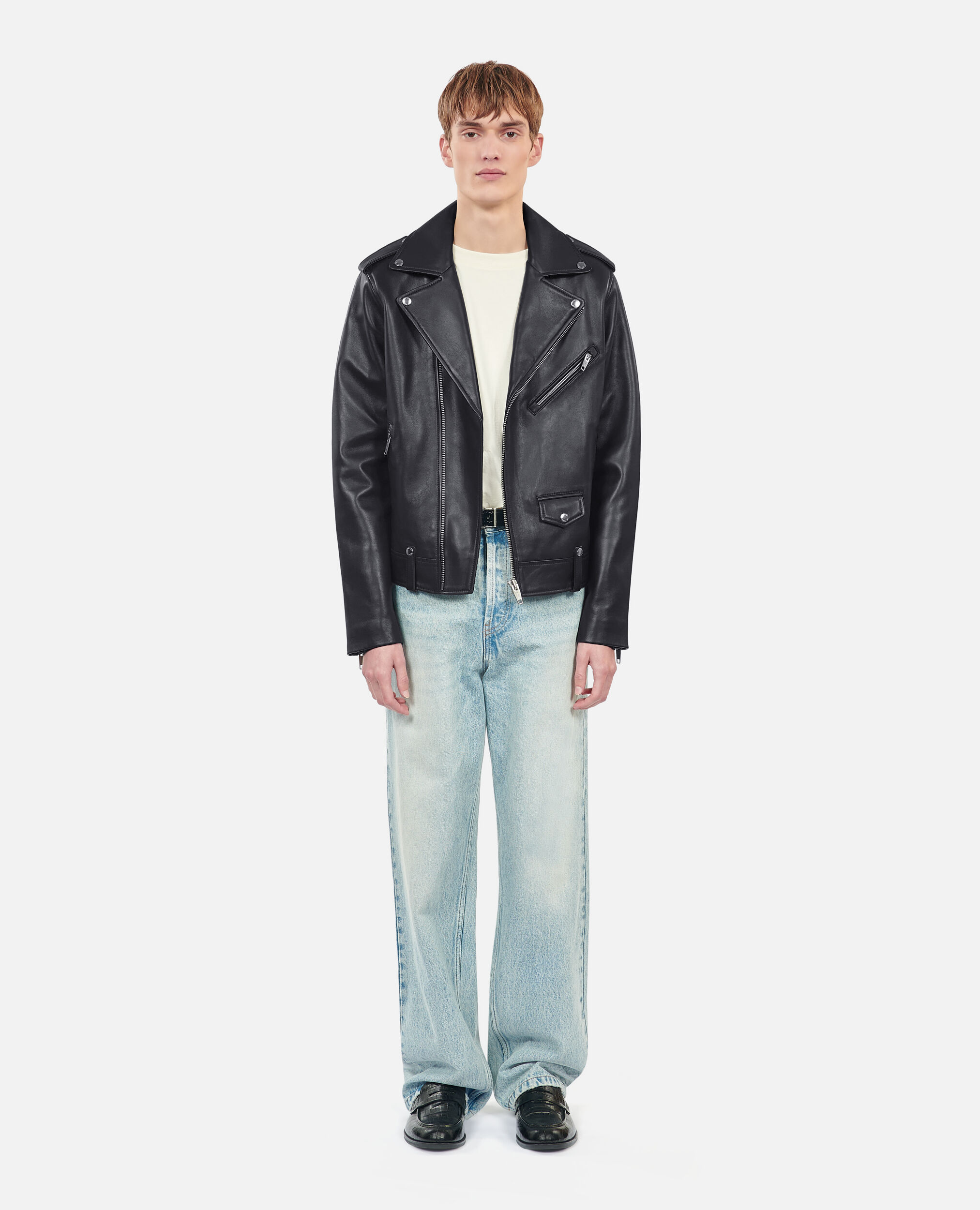 Kooples men's leather jacket hotsell