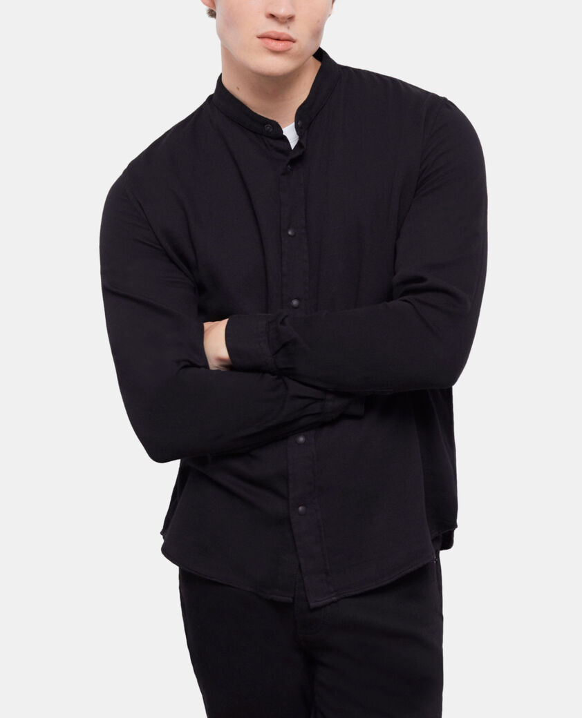 The Kooples HOMME BLACK chemise casual noire