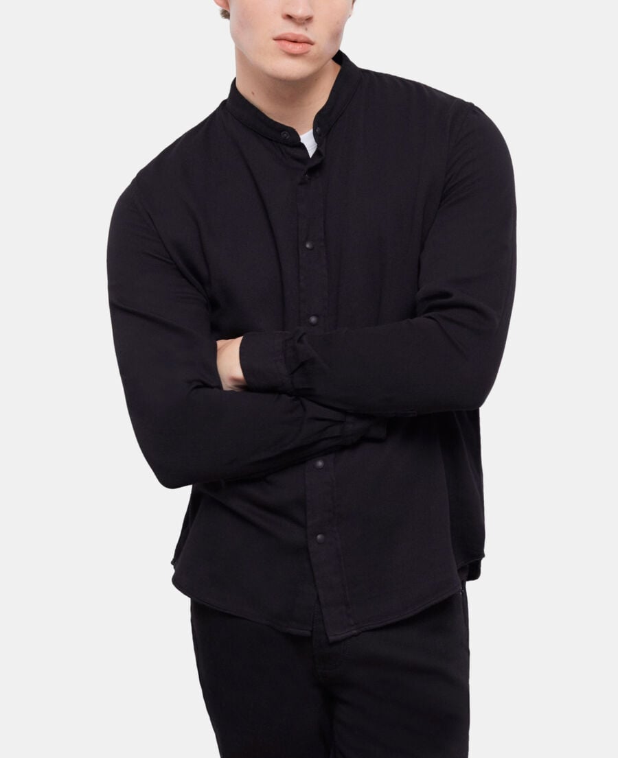 The Kooples HOMME BLACK chemise casual noire