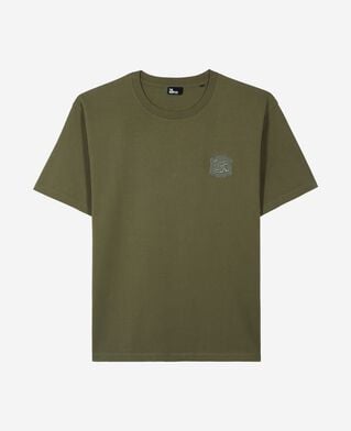 The Kooples HOMME FORET t-shirt avec blason the kooples kaki