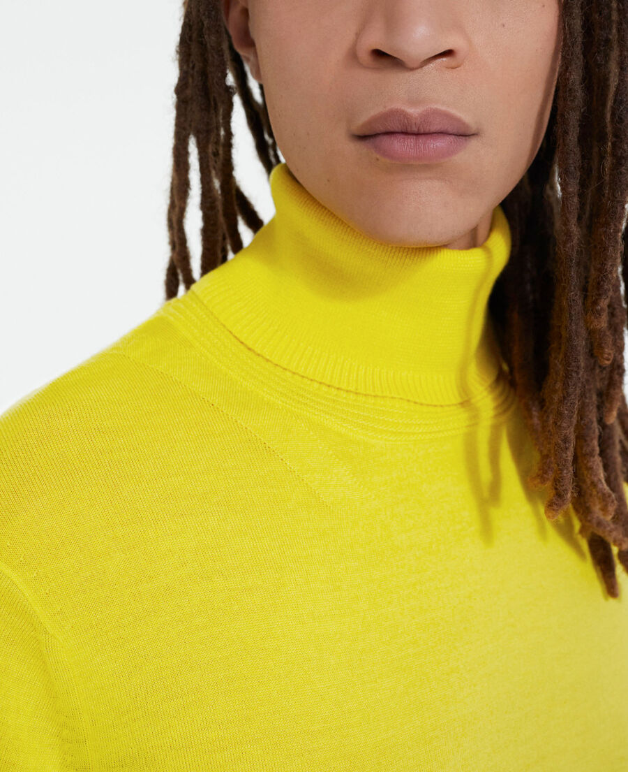 yellow merino wool sweater