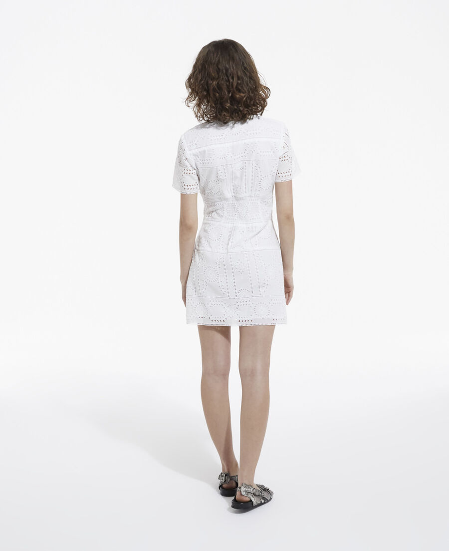 robe courte blanche