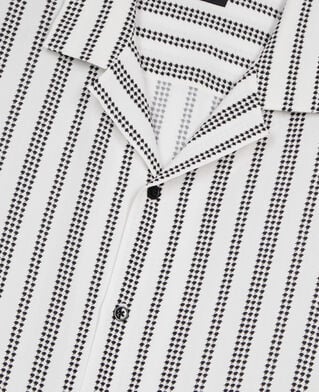 The Kooples H ECRU BLACK short-sleeved printed shirt