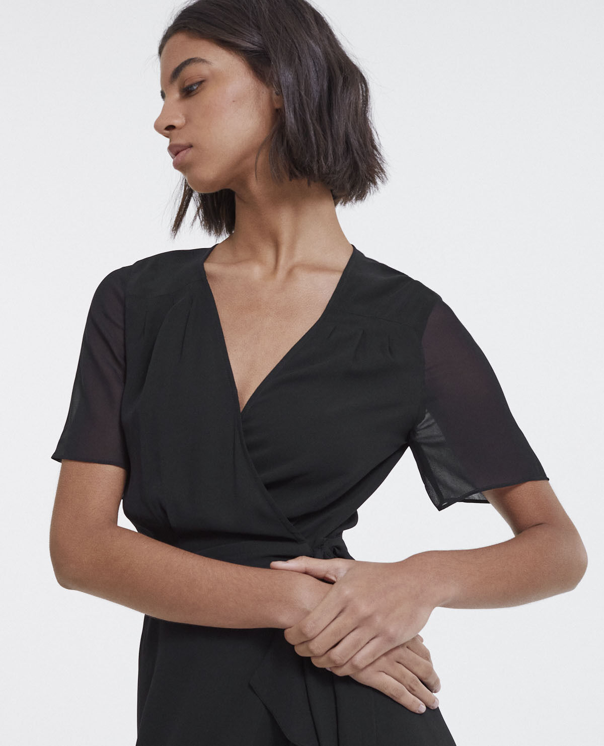 Robe portefeuille volant cheap