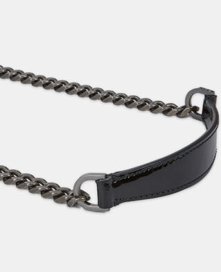 The Kooples FEMME BLACK sac emily small en cuir effet vinyle noir