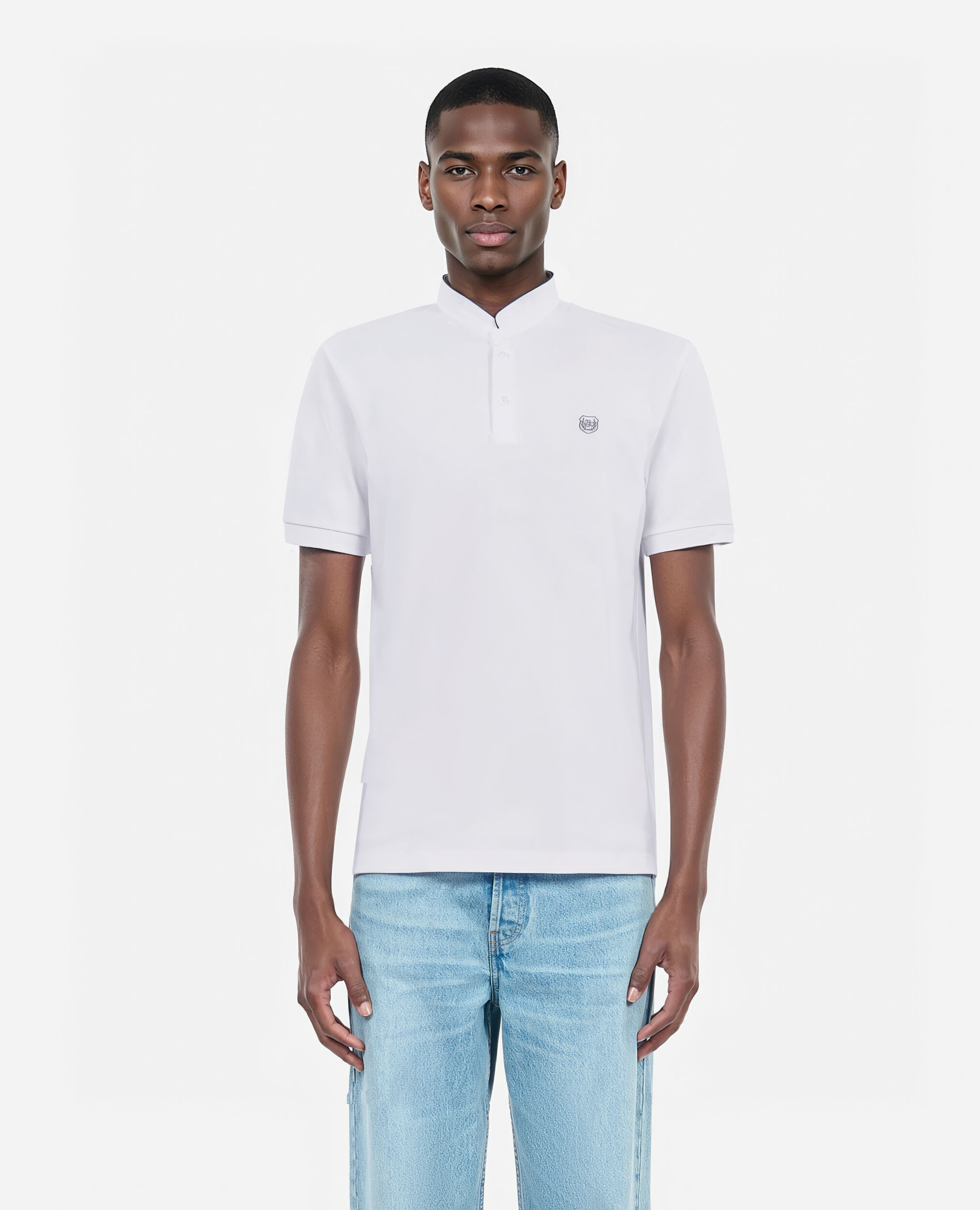 Camisa polo blanca pique algodon The Kooples Espana