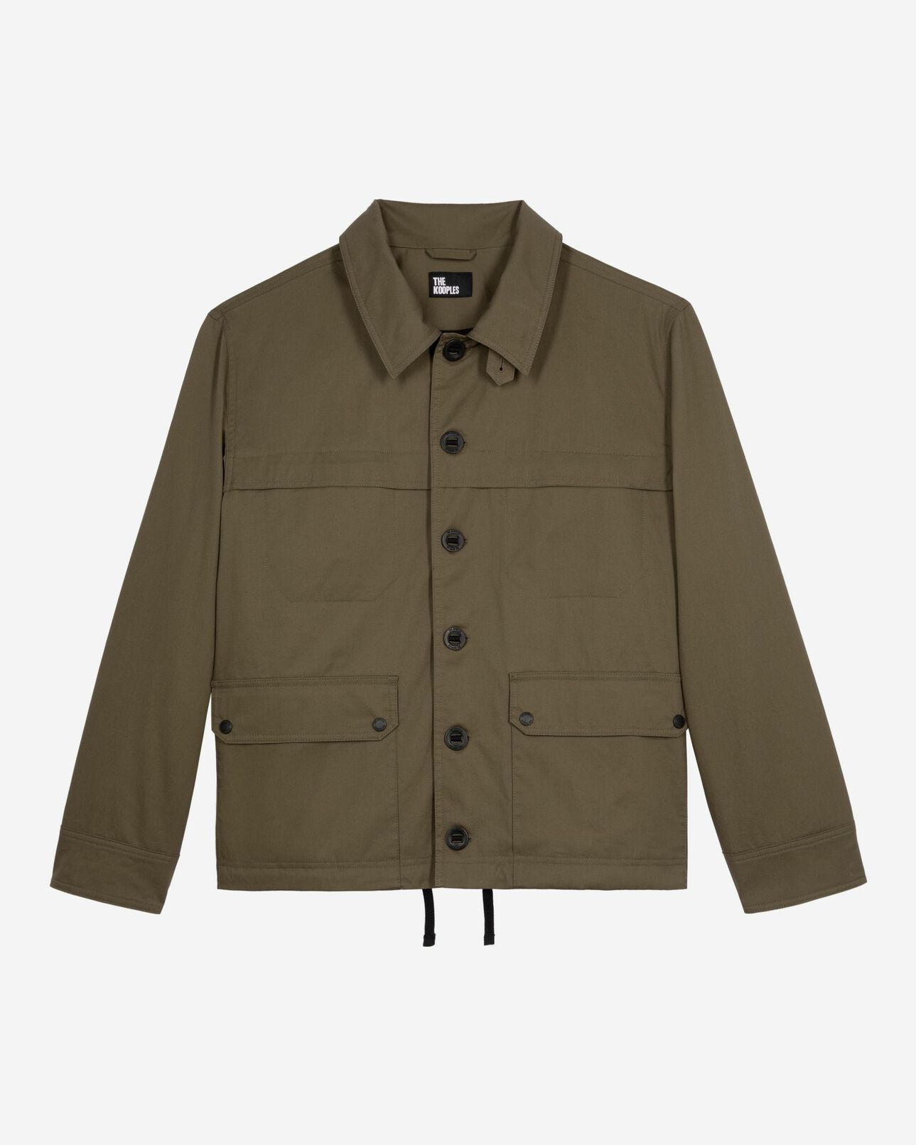The Kooples H KAKI khaki short hooded parka