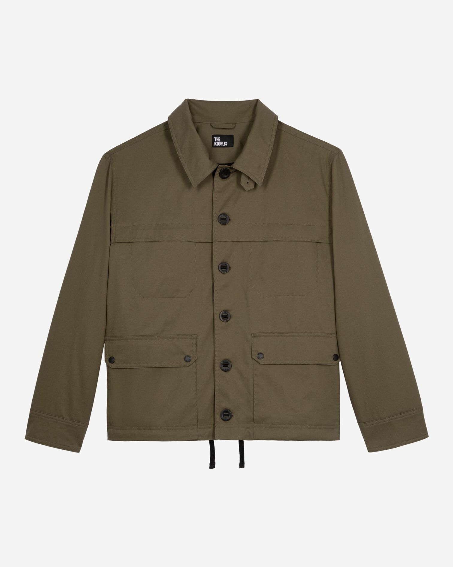 Khaki short hooded parka, KAKI, hi-res image number null